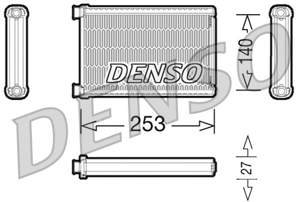 Obrázok Výmenník tepla vnútorného kúrenia DENSO  DRR05005