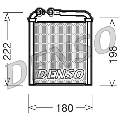 Obrázok Výmenník tepla vnútorného kúrenia DENSO  DRR32005