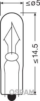 Obrázok żiarovka prídavného brzdového svetla OSRAM ORIGINAL 2341