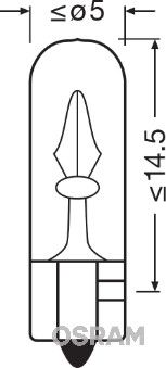 Obrázok żiarovka prídavného brzdového svetla OSRAM ORIGINAL 2721