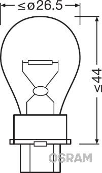 Obrázok żiarovka pre smerové svetlo OSRAM ORIGINAL 3156