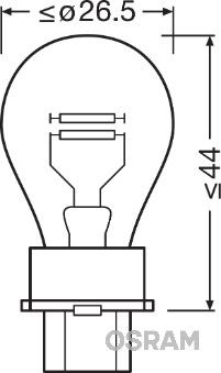 Obrázok żiarovka pre smerové svetlo OSRAM ORIGINAL 3157