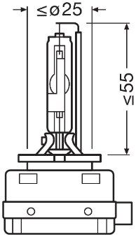 Obrázok żiarovka pre diaľkový svetlomet OSRAM XENARC® NIGHT BREAKER® LASER 66340XNN
