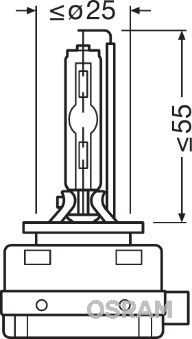 Obrázok żiarovka pre hmlové svetlo OSRAM XENARC CLASSIC 66140CLC