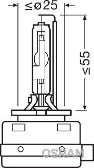 Obrázok żiarovka pre hmlové svetlo OSRAM XENARC ORIGINAL 66548