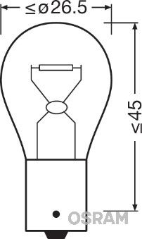 Obrázok żiarovka brzdového svetla OSRAM DIADEM CHROME 7507DC02B
