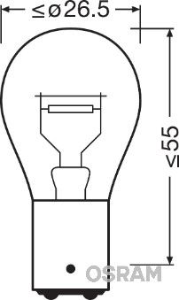 Obrázok żiarovka brzdového svetla OSRAM DIADEM 7538LDR01B