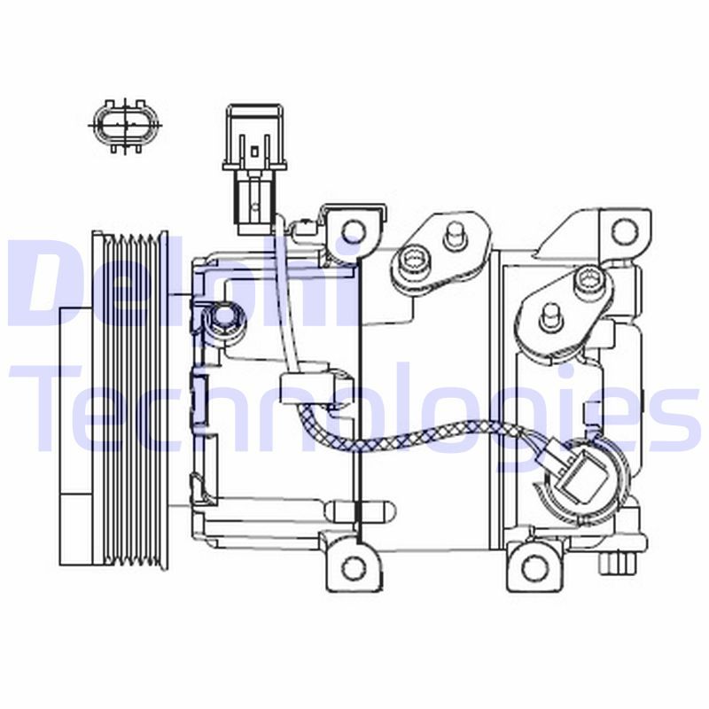 Obrázok Kompresor klimatizácie DELPHI  CS20518