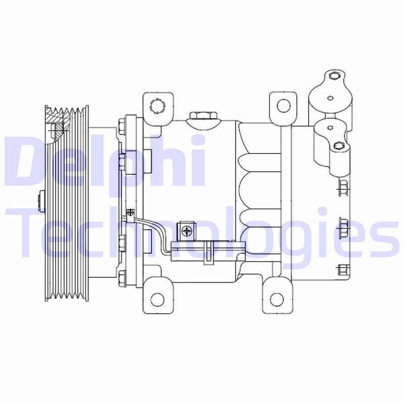 Obrázok Kompresor klimatizácie DELPHI  CS20523