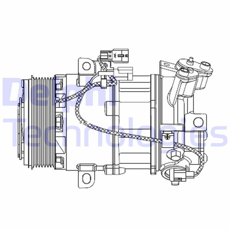 Obrázok Kompresor klimatizácie DELPHI  CS20550