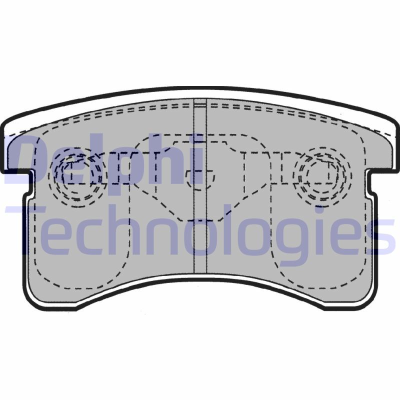 Obrázok Sada brzdových platničiek kotúčovej brzdy DELPHI  LP1141