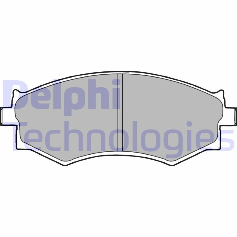 Obrázok Sada brzdových platničiek kotúčovej brzdy DELPHI  LP1228