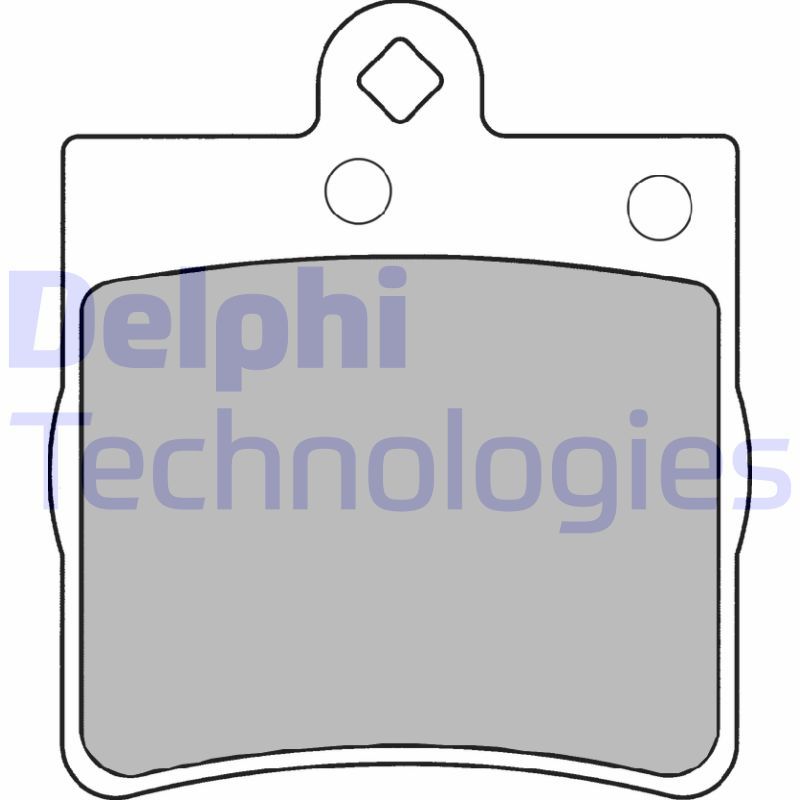 Obrázok Sada brzdových platničiek kotúčovej brzdy DELPHI  LP1403
