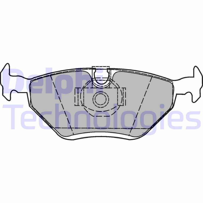 Obrázok Sada brzdových platničiek kotúčovej brzdy DELPHI  LP1423
