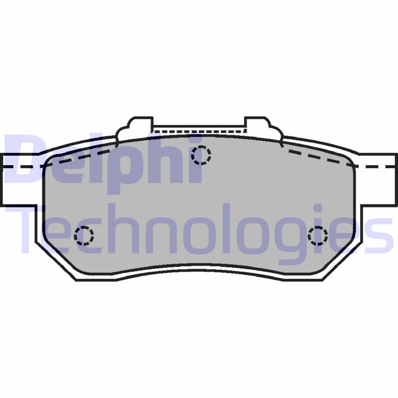 Obrázok Sada brzdových platničiek kotúčovej brzdy DELPHI  LP1456