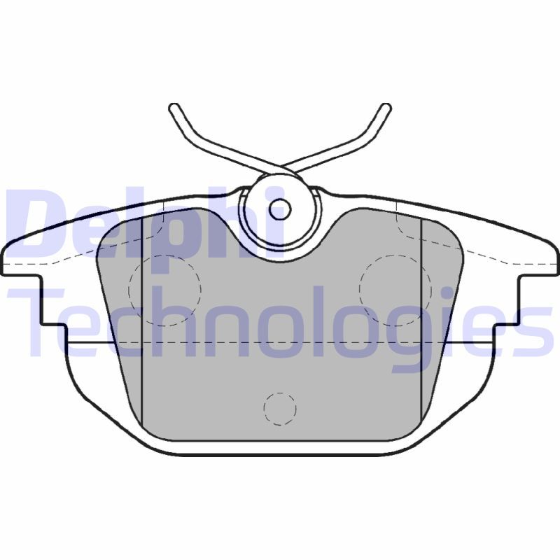 Obrázok Sada brzdových platničiek kotúčovej brzdy DELPHI  LP1472
