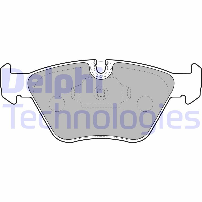 Obrázok Sada brzdových platničiek kotúčovej brzdy DELPHI  LP1608