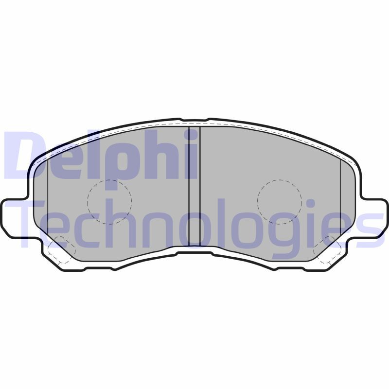 Obrázok Sada brzdových platničiek kotúčovej brzdy DELPHI  LP1684