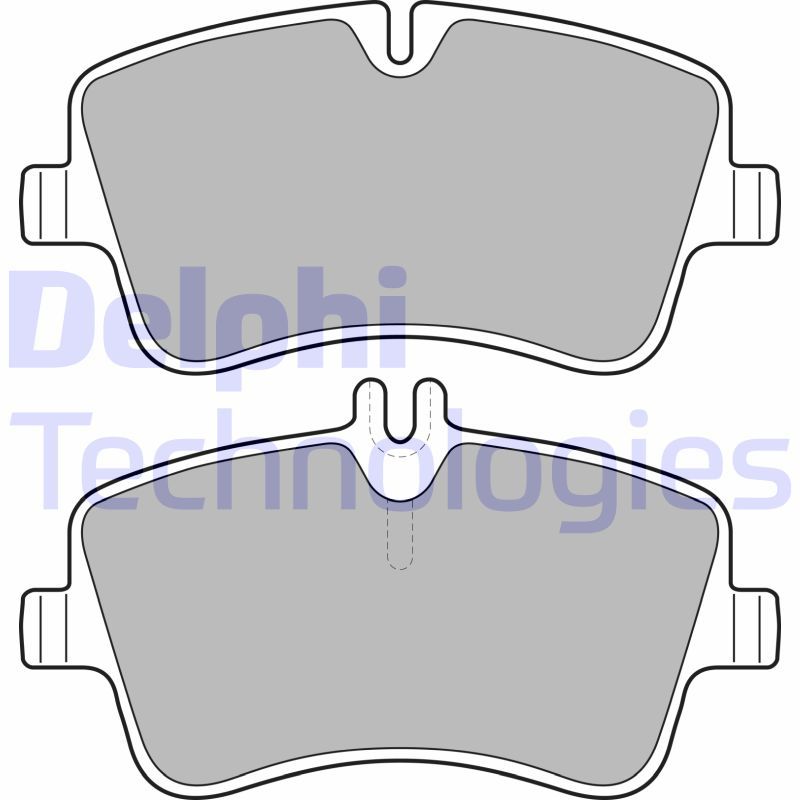 Obrázok Sada brzdových platničiek kotúčovej brzdy DELPHI  LP1696