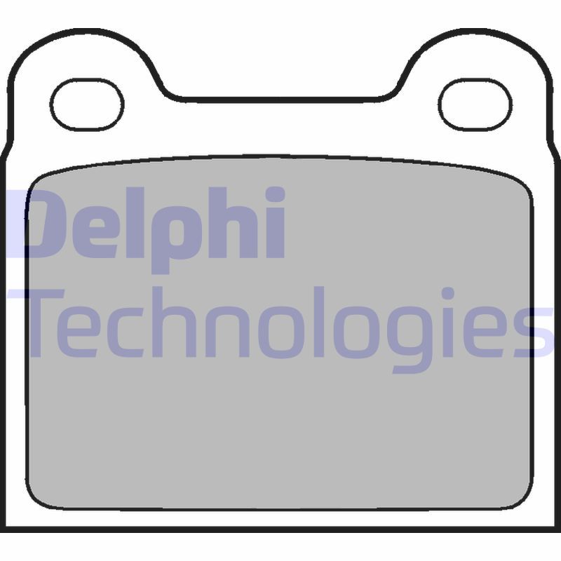 Obrázok Sada brzdových platničiek kotúčovej brzdy DELPHI  LP18