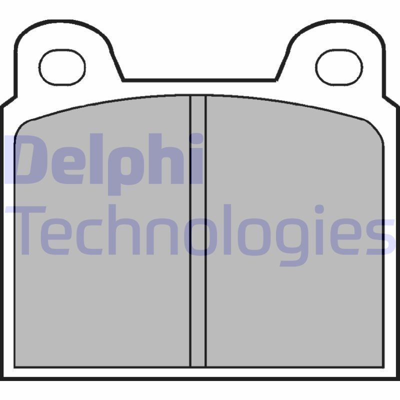 Obrázok Sada brzdových platničiek kotúčovej brzdy DELPHI  LP20