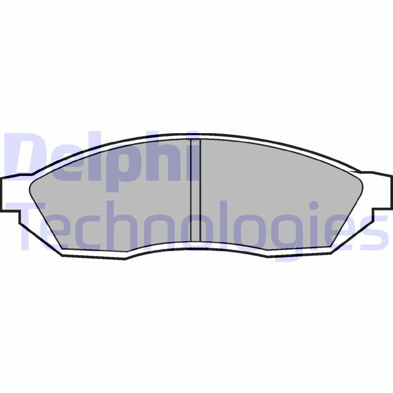 Obrázok Sada brzdových platničiek kotúčovej brzdy DELPHI  LP208