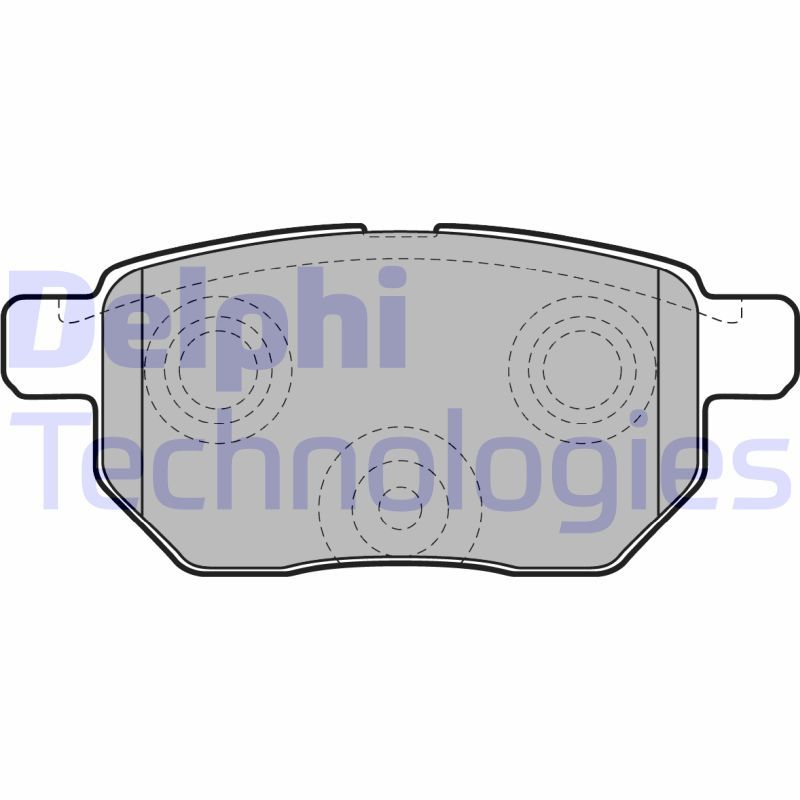 Obrázok Sada brzdových platničiek kotúčovej brzdy DELPHI  LP2105