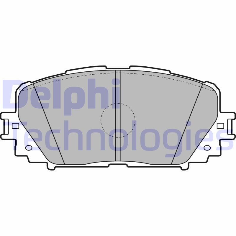 Obrázok Sada brzdových platničiek kotúčovej brzdy DELPHI  LP2123