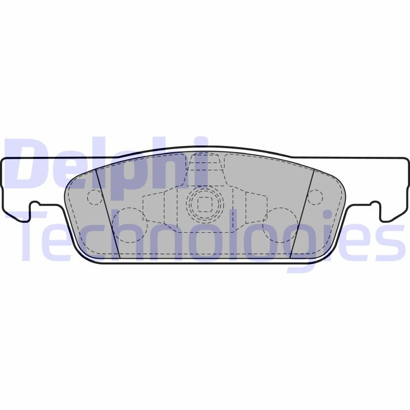 Obrázok Sada brzdových platničiek kotúčovej brzdy DELPHI  LP2479