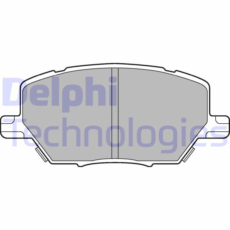 Obrázok Sada brzdových platničiek kotúčovej brzdy DELPHI  LP3184