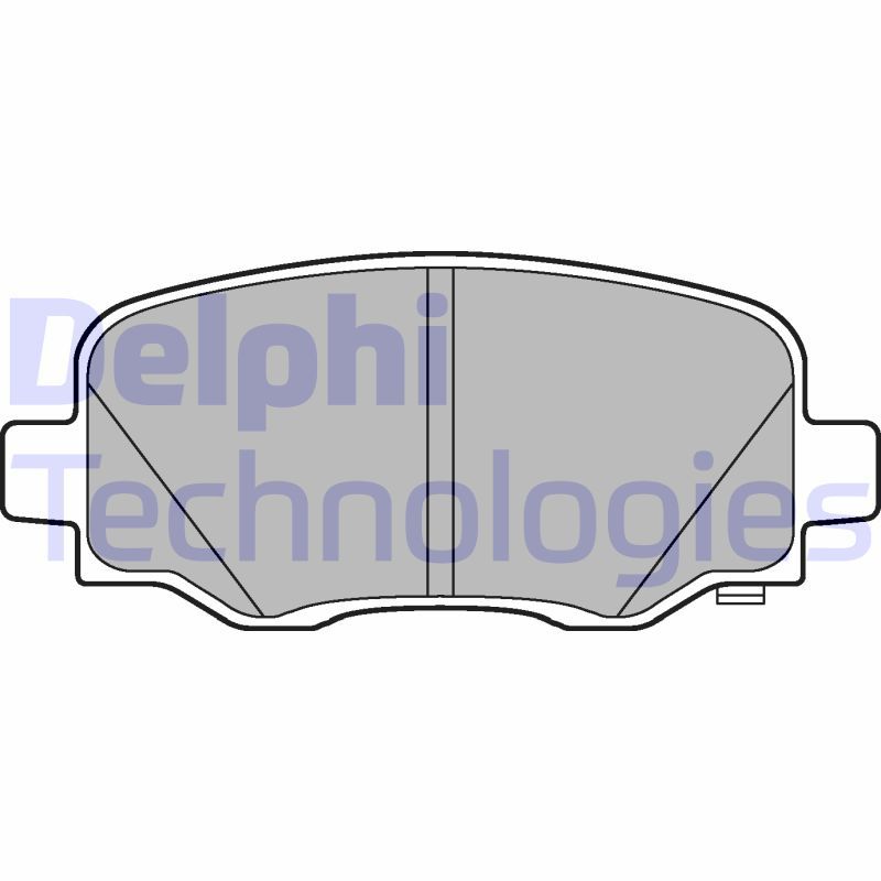 Obrázok Sada brzdových platničiek kotúčovej brzdy DELPHI  LP3194