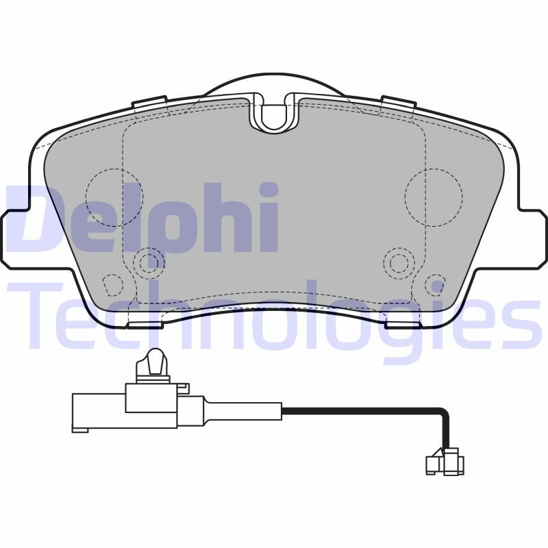 Obrázok Sada brzdových platničiek kotúčovej brzdy DELPHI  LP3292
