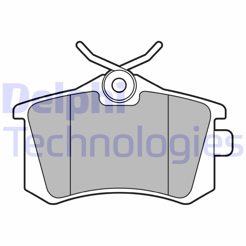 Obrázok Sada brzdových platničiek kotúčovej brzdy DELPHI  LP3346