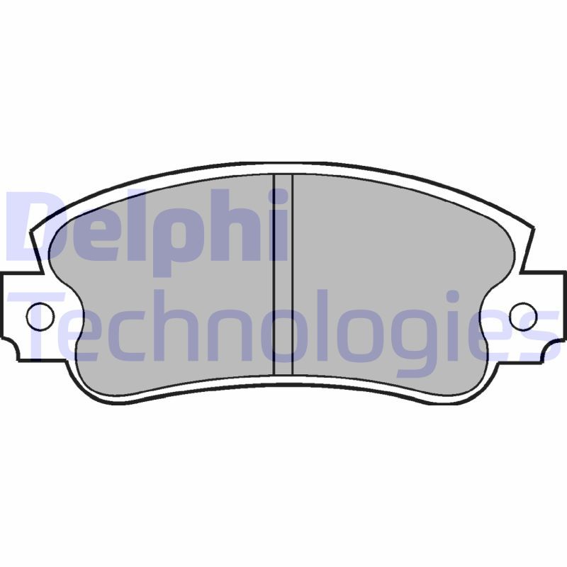 Obrázok Sada brzdových platničiek kotúčovej brzdy DELPHI  LP353