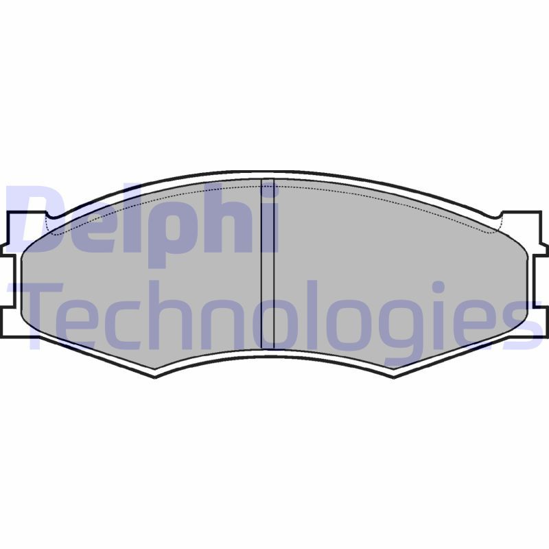 Obrázok Sada brzdových platničiek kotúčovej brzdy DELPHI  LP358