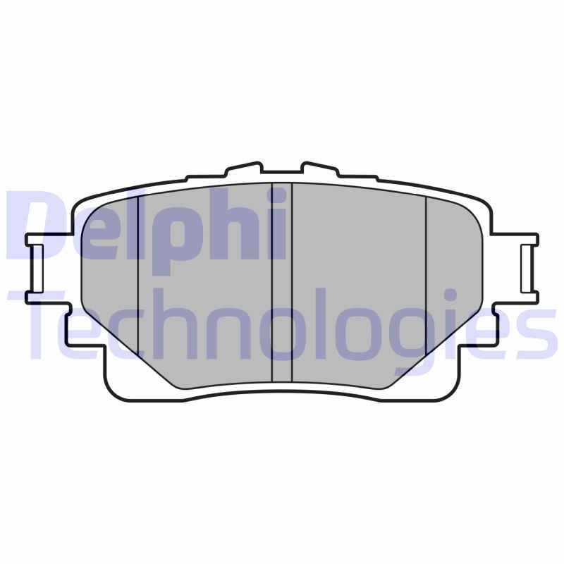 Obrázok Sada brzdových platničiek kotúčovej brzdy DELPHI  LP3599
