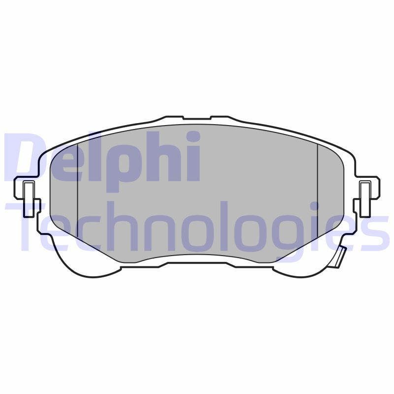 Obrázok Sada brzdových platničiek kotúčovej brzdy DELPHI  LP3609