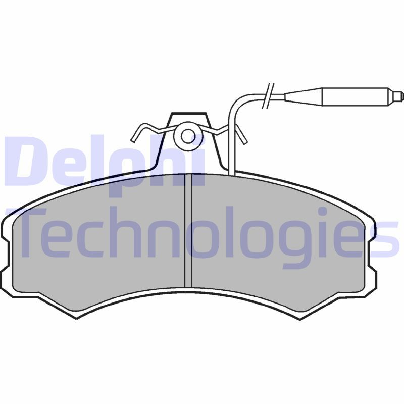 Obrázok Sada brzdových platničiek kotúčovej brzdy DELPHI  LP378