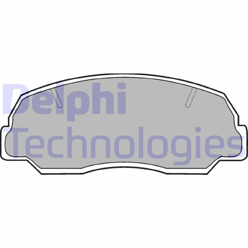 Obrázok Sada brzdových platničiek kotúčovej brzdy DELPHI  LP400