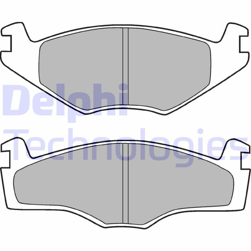 Obrázok Sada brzdových platničiek kotúčovej brzdy DELPHI  LP420