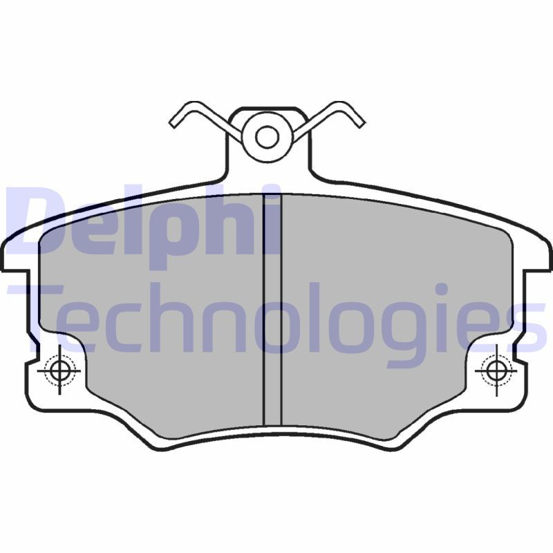 Obrázok Sada brzdových platničiek kotúčovej brzdy DELPHI  LP459