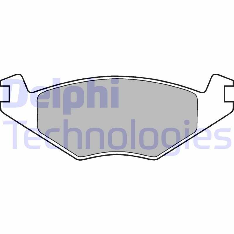 Obrázok Sada brzdových platničiek kotúčovej brzdy DELPHI  LP505