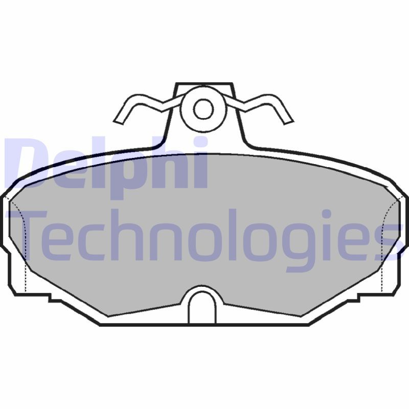 Obrázok Sada brzdových platničiek kotúčovej brzdy DELPHI  LP507