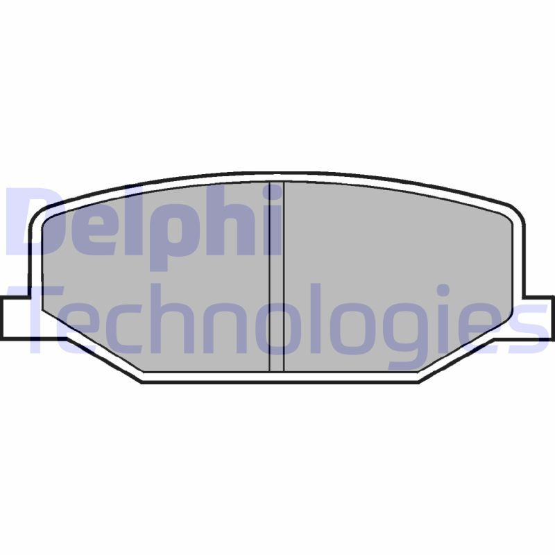 Obrázok Sada brzdových platničiek kotúčovej brzdy DELPHI  LP527