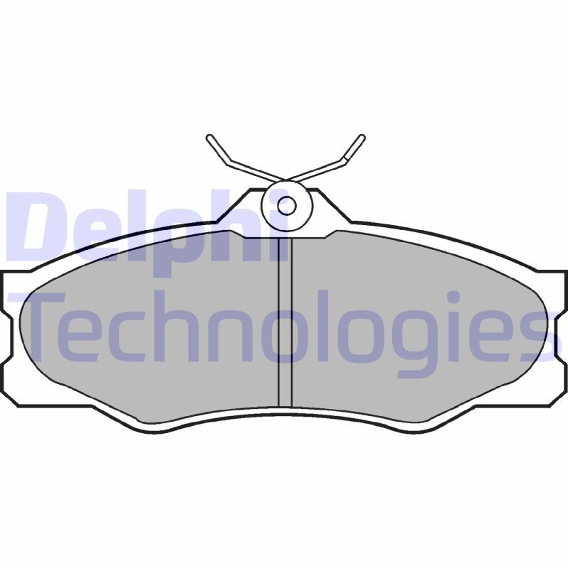 Obrázok Sada brzdových platničiek kotúčovej brzdy DELPHI  LP548
