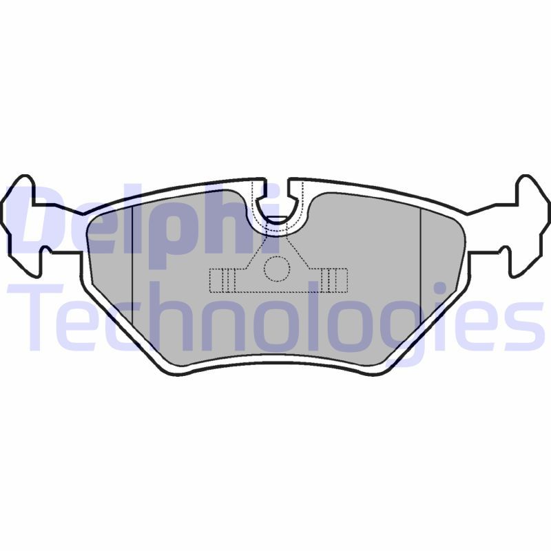 Obrázok Sada brzdových platničiek kotúčovej brzdy DELPHI  LP555