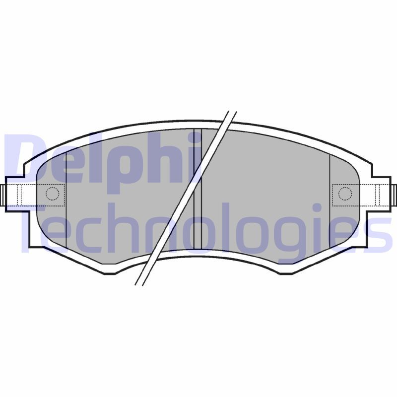 Obrázok Sada brzdových platničiek kotúčovej brzdy DELPHI  LP606