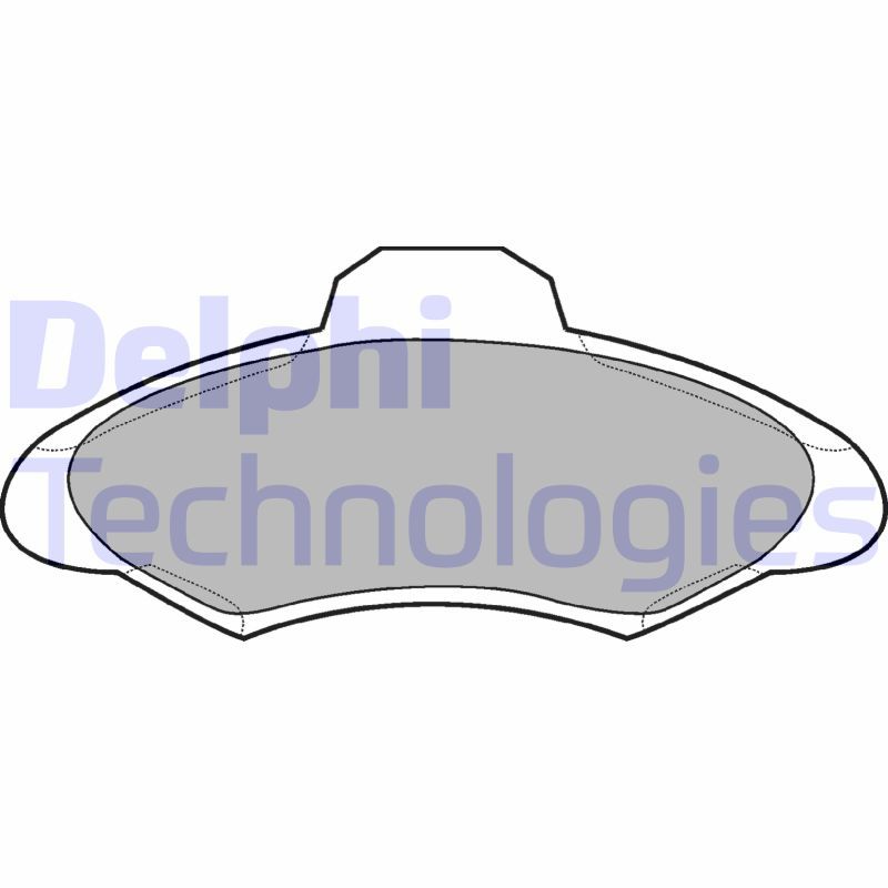 Obrázok Sada brzdových platničiek kotúčovej brzdy DELPHI  LP673