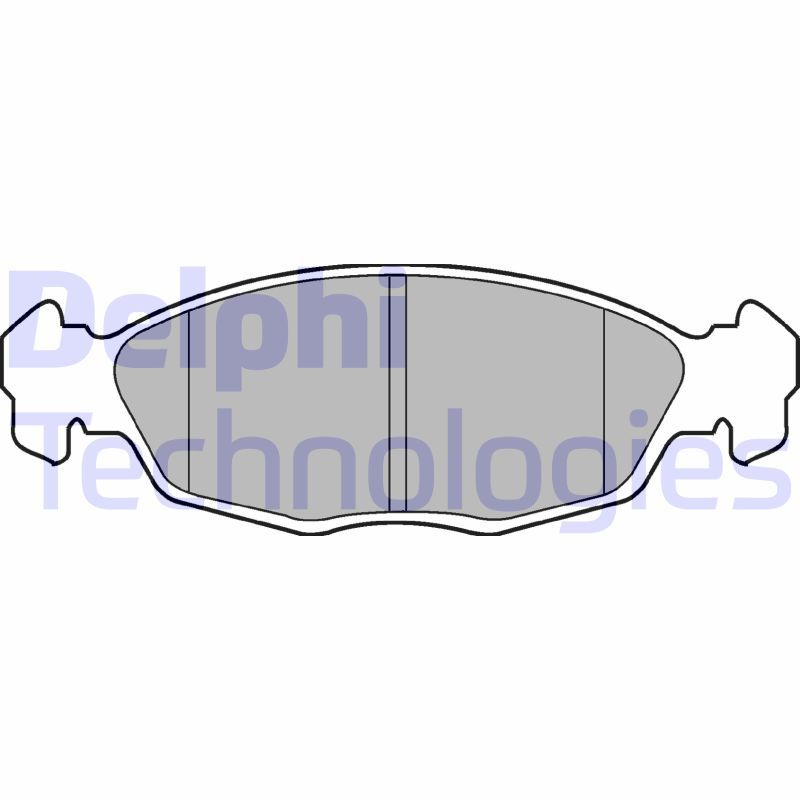 Obrázok Sada brzdových platničiek kotúčovej brzdy DELPHI  LP702