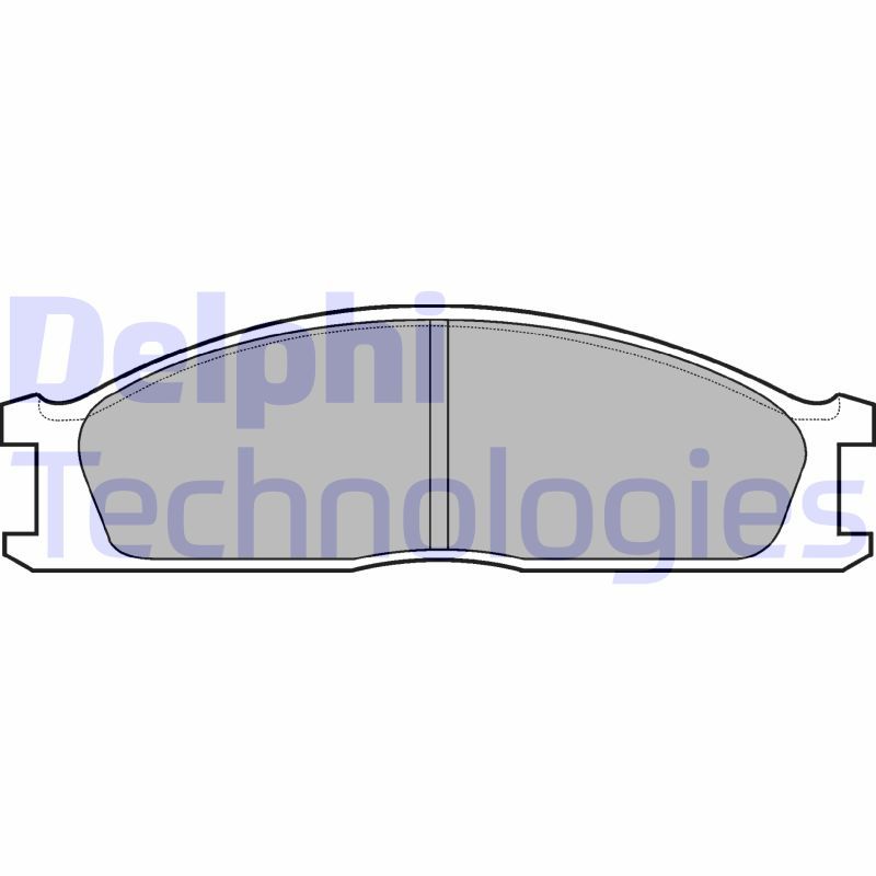 Obrázok Sada brzdových platničiek kotúčovej brzdy DELPHI  LP726